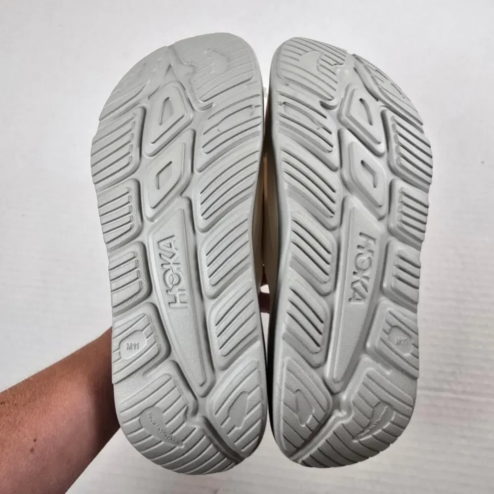 Hoka Ora Recovery Slide 3 Unisex Size M11/W13 Alabaster/Stardust Comfort Sandals